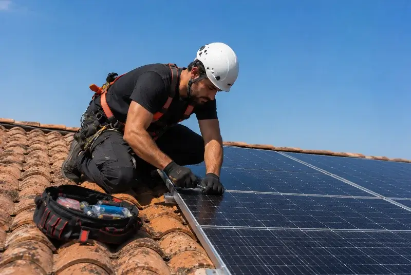 Maintenance et monitoring de panneaux solaires à Cantin